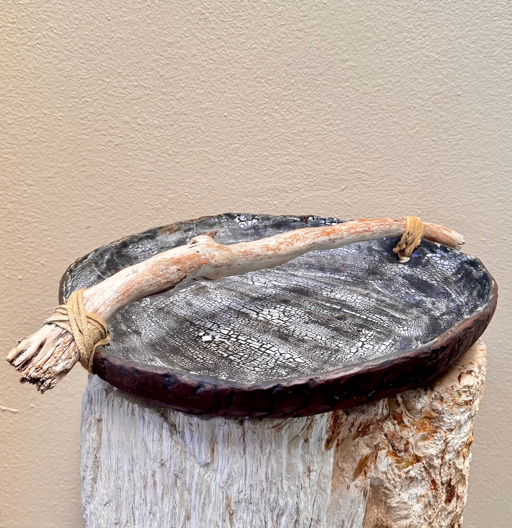 Rustic Serving Platter With Driftwood Handle | EARTH DROUGHT - Elena ...